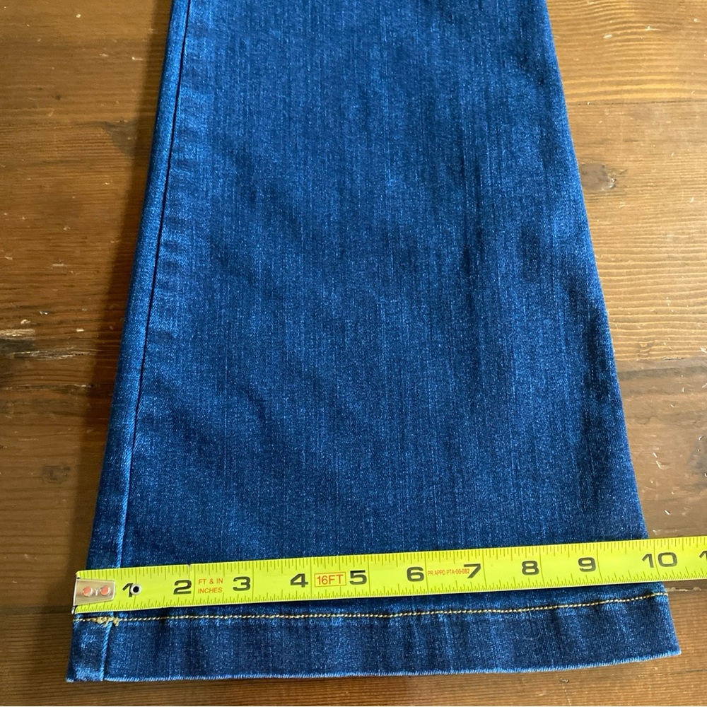 SPANX Women’s Cotton Denim Flare Jeans Pull-On Size MEDIUM 33”L - Picture 11 of 11